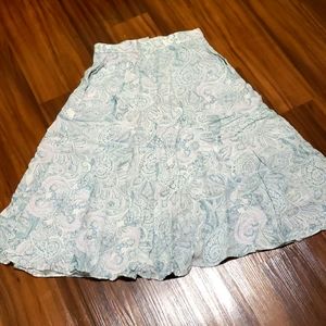 Pastel paisley midi skirt